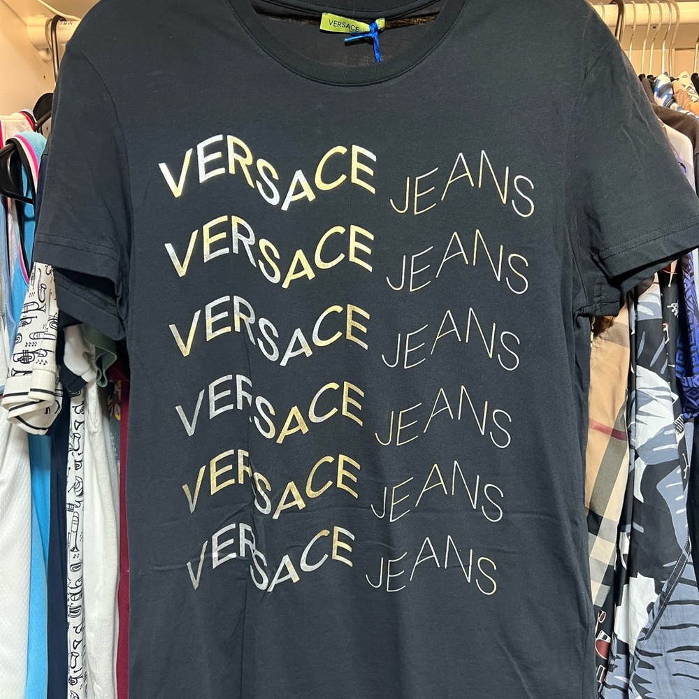 Versace Jeans Collection Black and Gold Men’s Tee